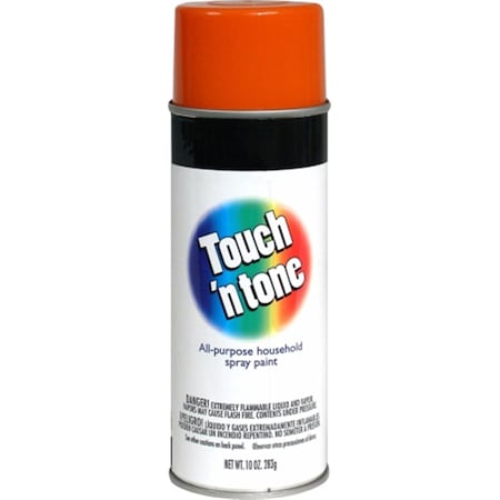10 Oz Gloss Orange Touch N Tone All-Purpose Spray Paint, 6PK